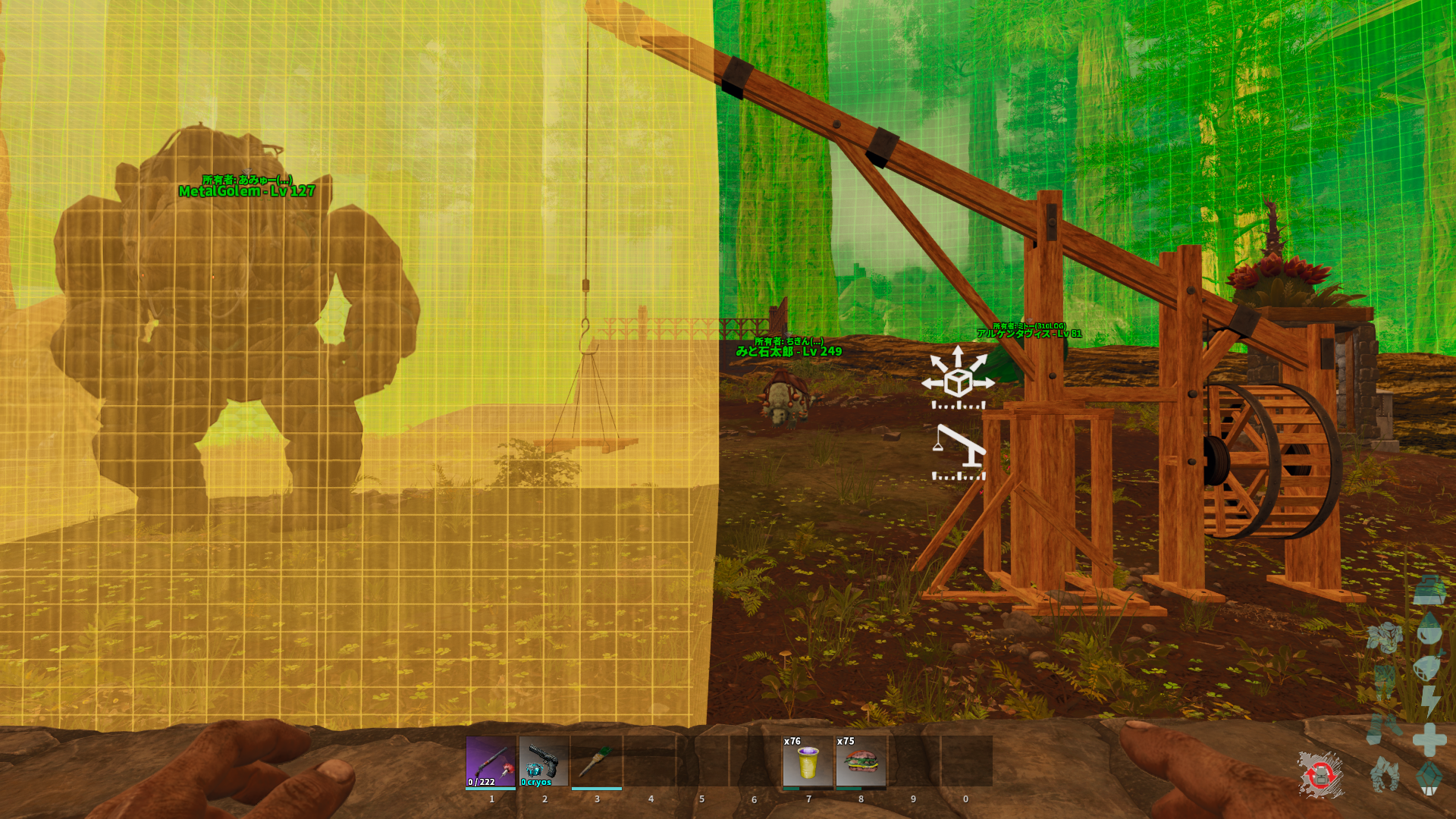 ARK Survival Ascended Visual Storage MODのクレーンの使い方 ARK Survival Ascended Visual Storage MODのクレーンの使い方